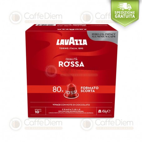 Capsules Lavazza 160 compatible Nespresso Qualità Rossa