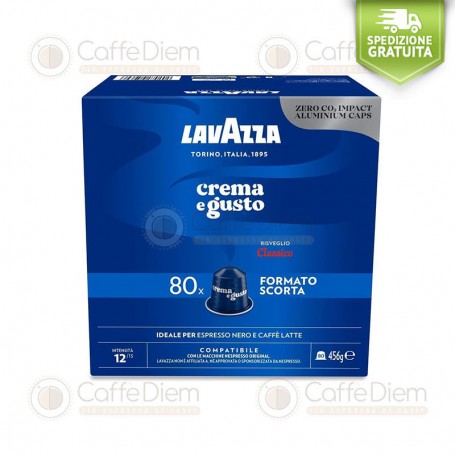 Capsules Lavazza compatible 160 Nespresso Crema e Gusto CLASSICO